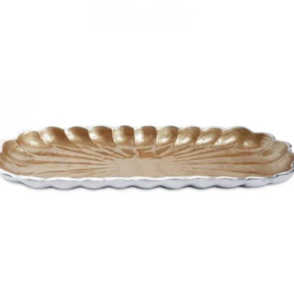 Julia Knight Peony 14" Rectangular Tray - Toffee